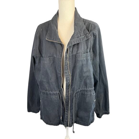 Old navy navy blue utility jacket coat casual neutral gorpcore preppy - Picture 2 of 6